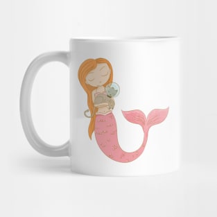 Mermaid and her Cat Mug